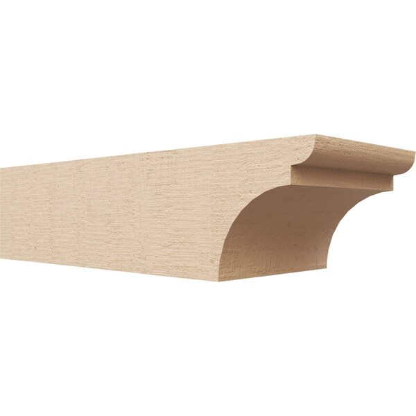 Ekena Millwork 6in. W x 4in. H x 16in. L Yorktown Woodgrain TimberThane Rafter Tail, Primed Tan RFTUR06X04X16YORRCPR - main